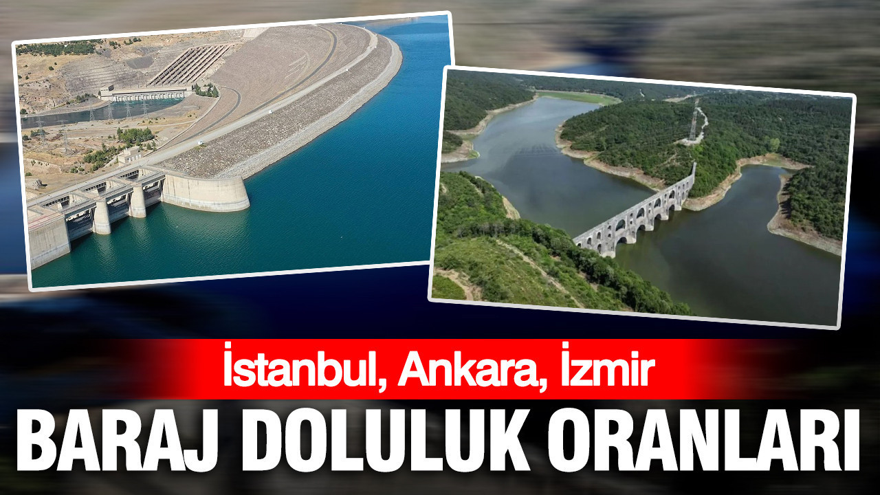Baraj doluluk oranları: İstanbul, Ankara, İzmir (11 Ağustos 2026)